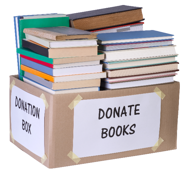 Learn how to donate your used books.